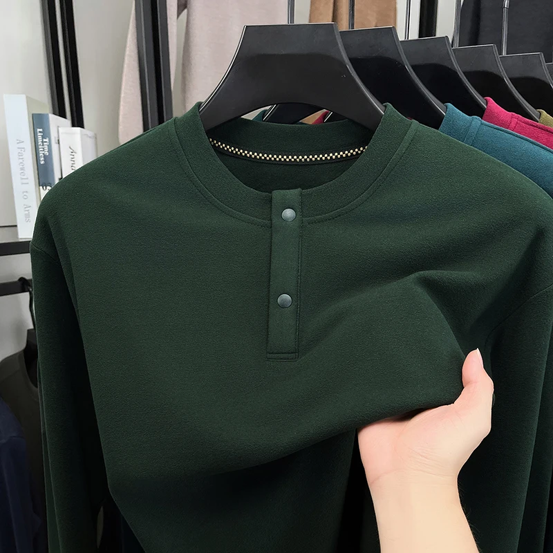 Embellish Knit - Herren Loose Fit Henley Pullover mit