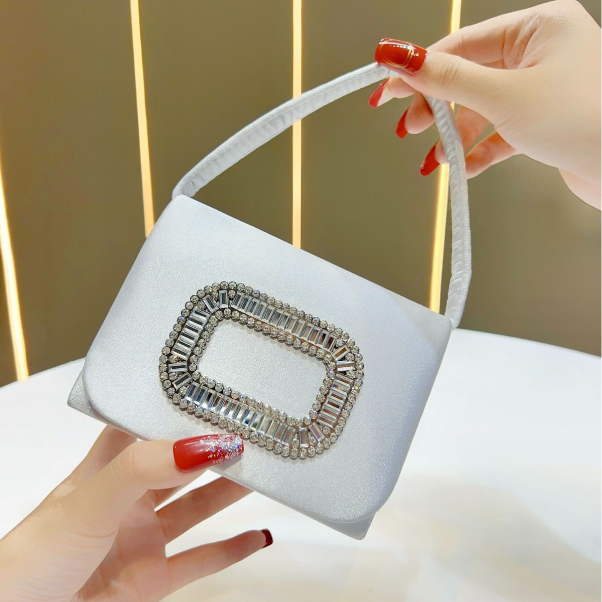 Luxuriöse quadratische Mini-Ha – Tassel Fringe Trim Bewertung und Preis