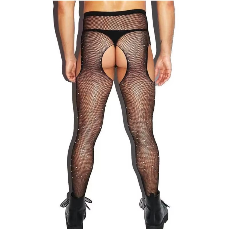 Herren-Strumpfhose mit Offenem – Crystal Mesh Fabric Bewertung und Preis