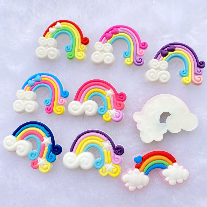 10/20 stücke Nette Regenbogen  – Embellishment Glue Craft Bewertung und Preis